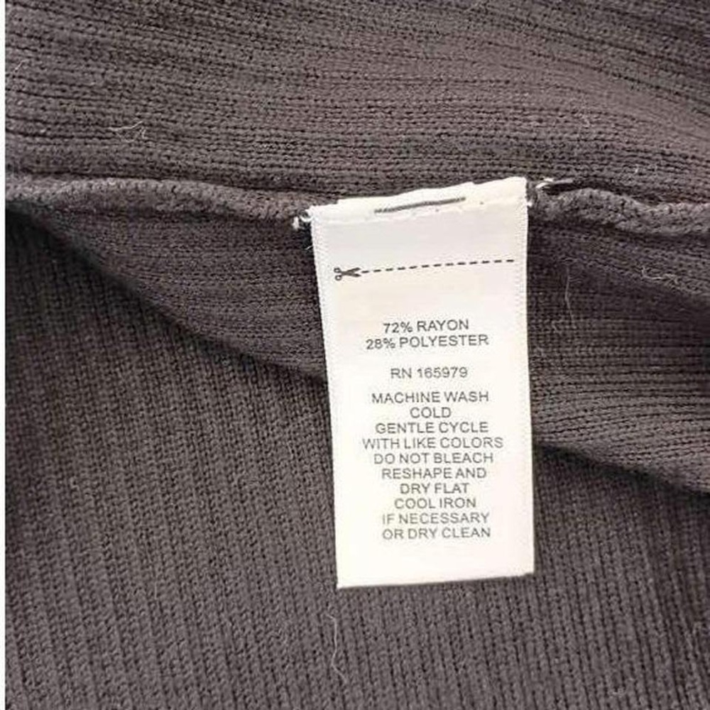 NWT Cable & Gauge Classic Black White Trim Collared Knit Cardigan Button Front M - Picture 5 of 8